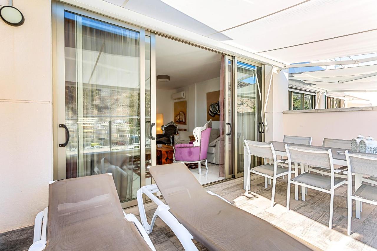 Ribera Del Puerto - Luxe Apartement With Great Terrace And Sea View Puerto De Mogan Exterior photo