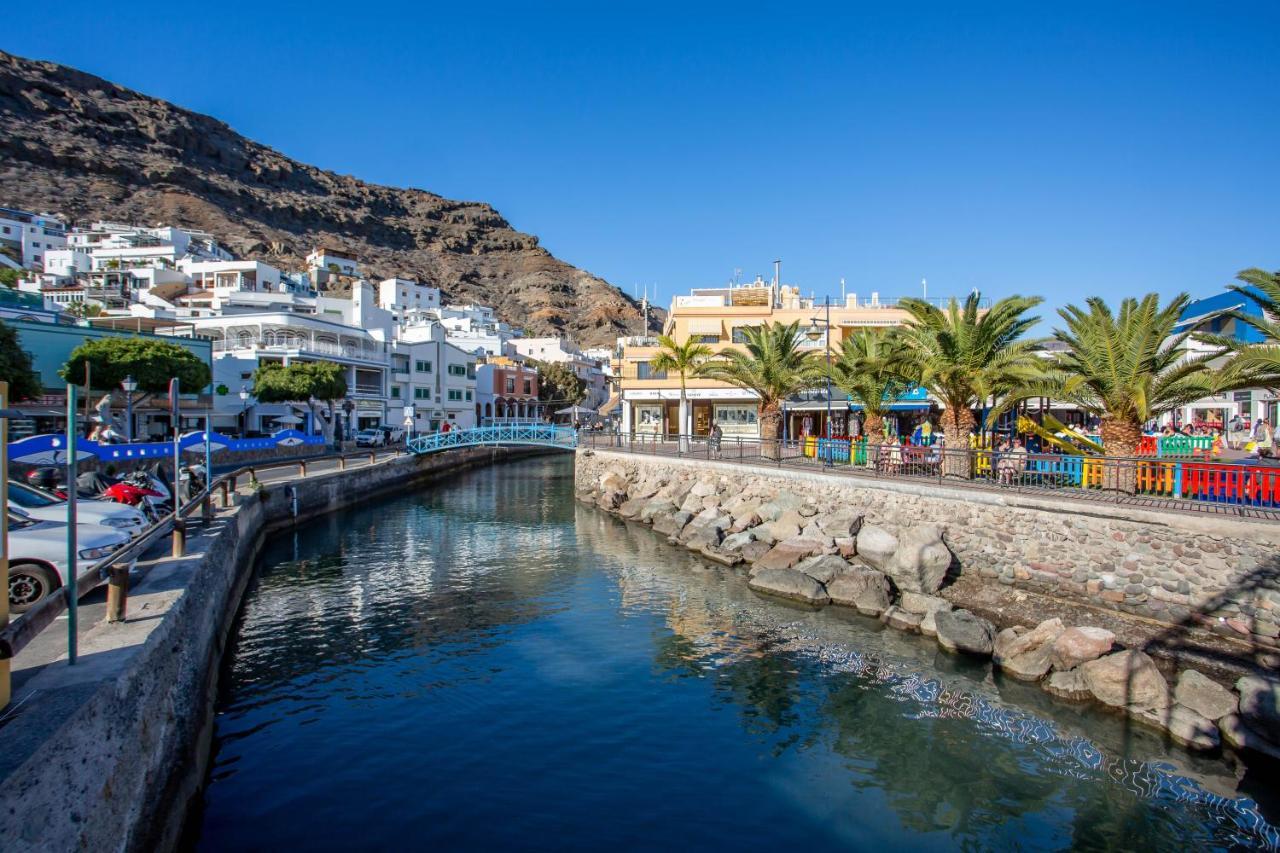Ribera Del Puerto - Luxe Apartement With Great Terrace And Sea View Puerto De Mogan Exterior photo